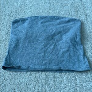 Gray Strapless Crop Top